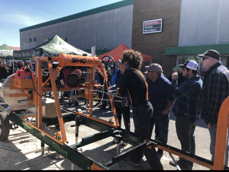 Scierie mobile Gilbert en démonstration — dépositaire officiel au Petit Moulin du 4 Milles