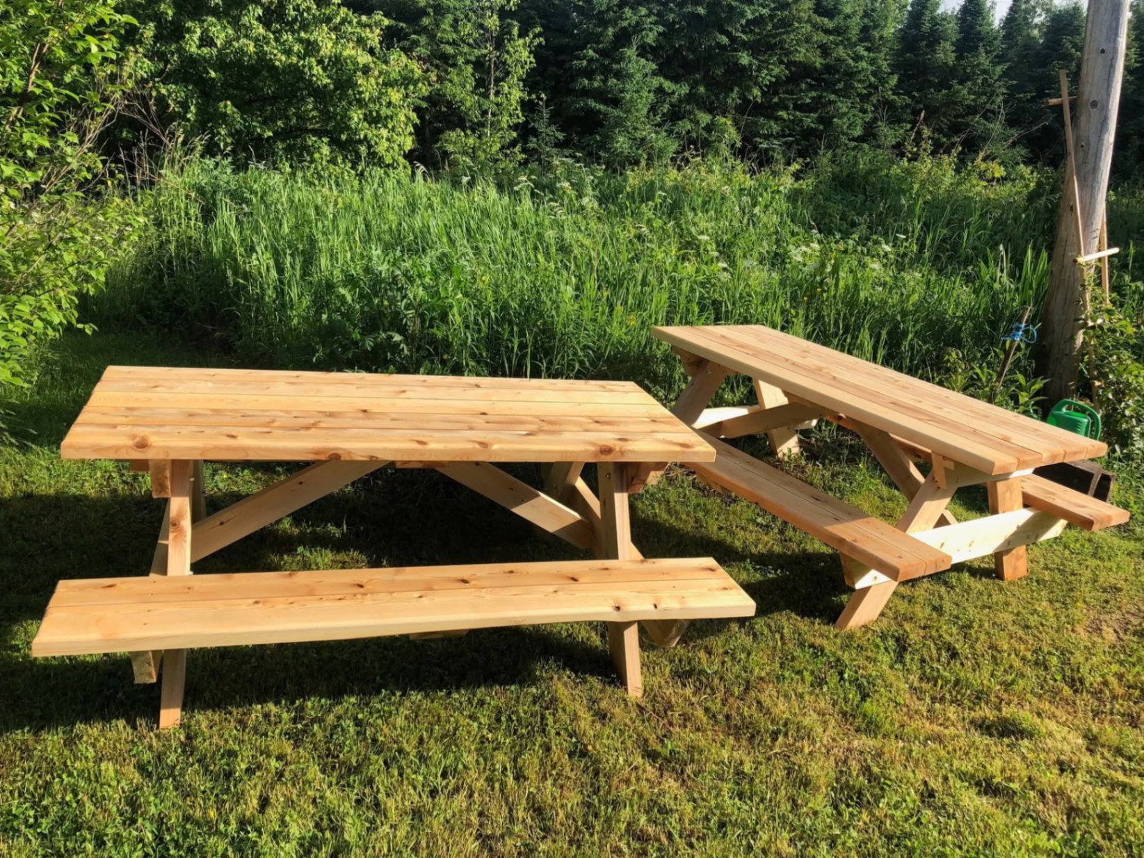 Paire de tables à pique-nique en cèdre